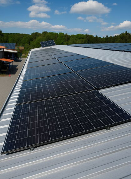 Solaranlage auf dem Industriedach