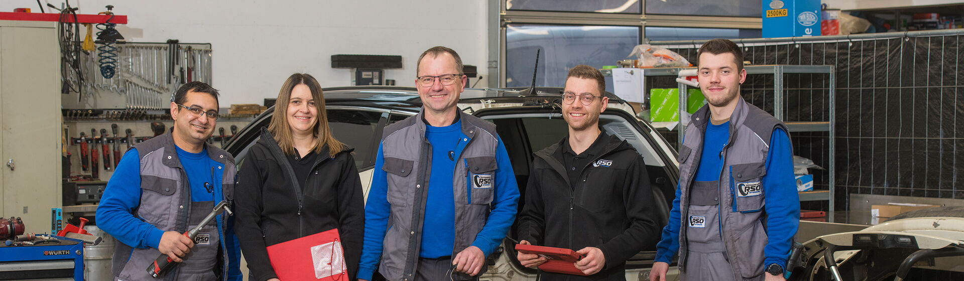 RSO-Team in der Werkstatt