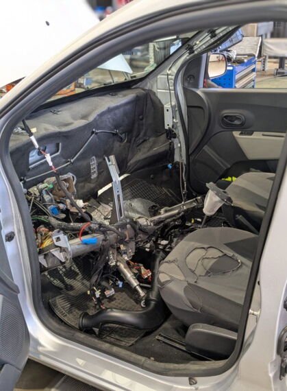 Demontierter Innenraum